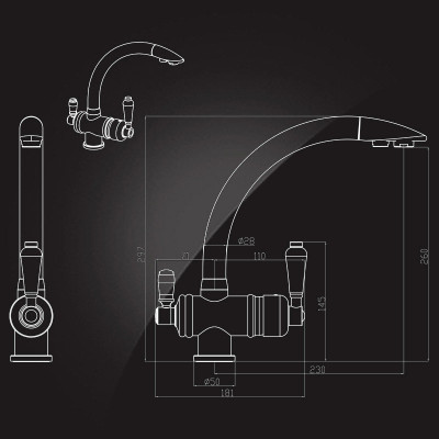 Elghansa TERRAKOTTA 56A5840 смеситель для кухни под фильтр, хром