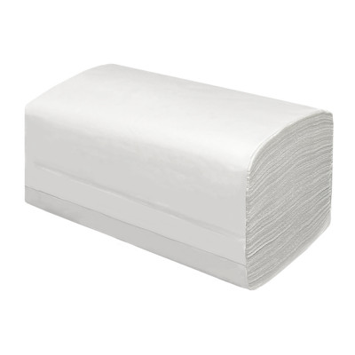 Бумажные полотенца листовые 1-слойные белые V-ОПТИМУМ 5000 (20 пачек х 250 листов) MERIDA BP1302