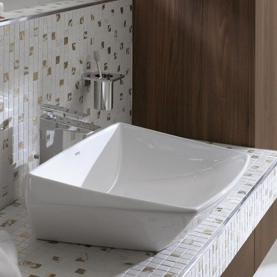 Раковина-чаша Toto Jewelhex 60 LW681B#W белая прямоугольная