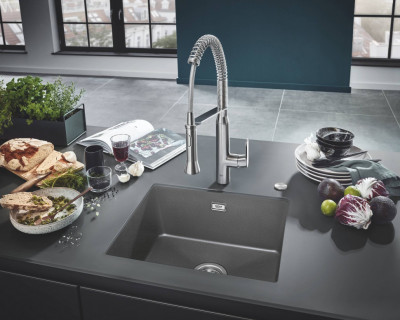 Мойка GROHE K700U с одной чашей, 533 x 457 мм, серый гранит (31654AT0)