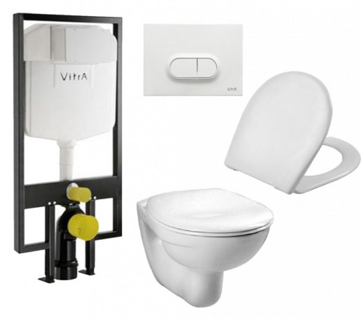 Vitra Normus комплект унитаза с системой смыва, стандартным сиденьем и панелью смыва