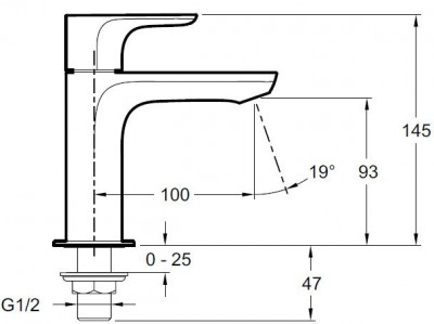 JACOB DELAFON Aleo E72288-CP кран для холодной воды, хром