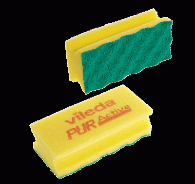 Губка Профи с системой ПурАктив 6.3x14 см