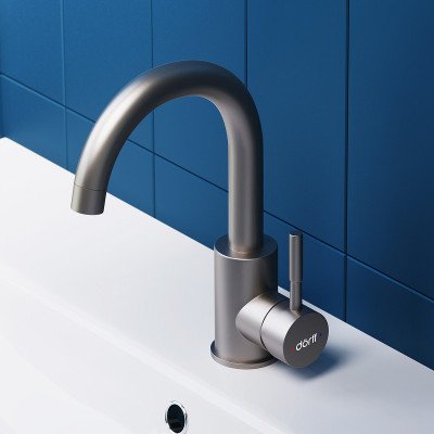 Смеситель для раковины Dorff Logic D3002101SS нерж сталь однорычажный