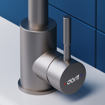Смеситель для раковины Dorff Logic D3002101SS нерж сталь однорычажный