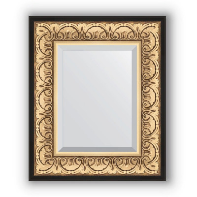 Зеркало настенное Evoform Exclusive 60х50 Барокко золото BY 1373