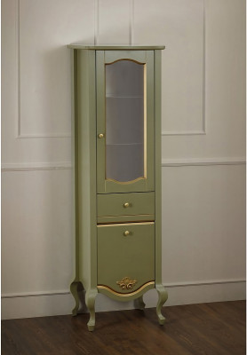 Шкаф пенал в ванную Migliore Impero 48 R 26075 оливковый