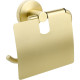 Настенный держатель туалетной бумаги Fixsen Comfort Gold FX-87010 с крышкой золото матовое  (FX-87010)