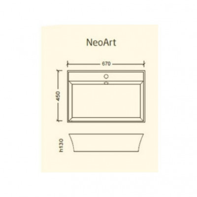 Boheme 803 раковина прямоугольная, золотая