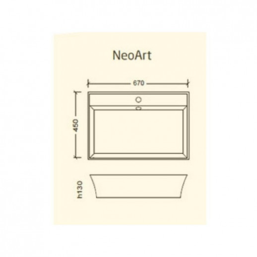 Boheme 803 раковина прямоугольная, золотая