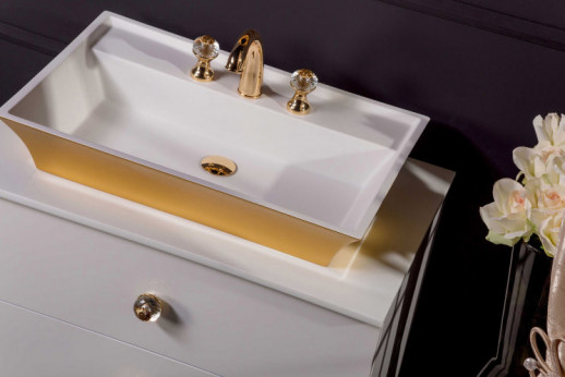 Boheme 803 раковина прямоугольная, золотая