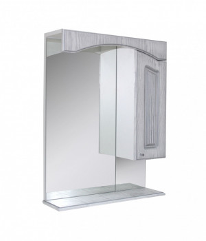 Зеркальный шкаф в ванну навесной  MIXLINE Крит-60 патина серебро (521792)