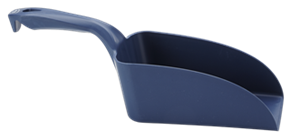 Совок ручной средний из металлопластика, 1 л, металлизированный синий цвет