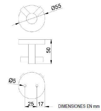 NOFER NIZA 16852.S крючок для ванной двойной, матовый