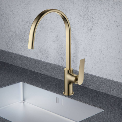 Смеситель для кухни Maretti Campanella CP31RZZ847, золото сатин