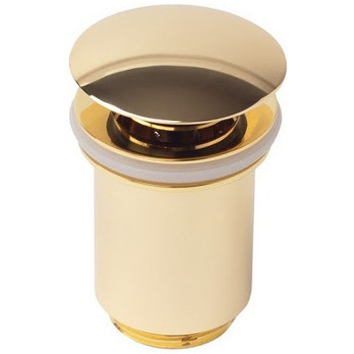 Донный клапан для раковины Kaiser 8011GOLD click-clack золото