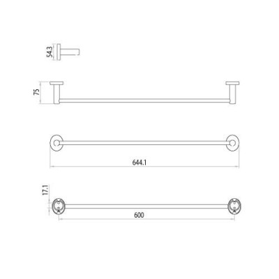 Lemark Atlantiss LM3238C полотенцедержатель, хром