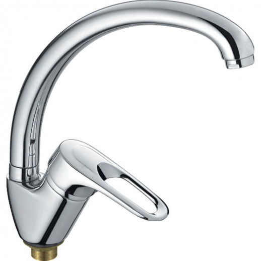 Смеситель для кухни Haiba HB4104-2 (латунь) хром