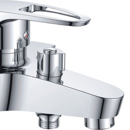 Смеситель для ванны Haiba HB6065 с душевым гарнитуром (латунь) хром