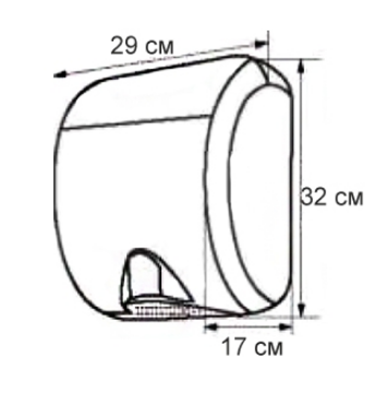 MERIDA TURBO JET EIP102 высокоскоростная электросушилка для рук, полированная нержавеющая сталь