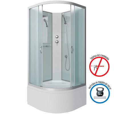 Душевая кабина Niagara Classic 100x100 NG-2309-14BK четверть круга