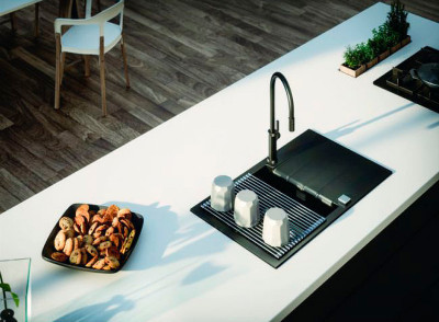 Мойка для кухни Alveus Granital Cadit 20 Carbon G91 790x500 1132026 угольная ис-ный гранит прямоугольная