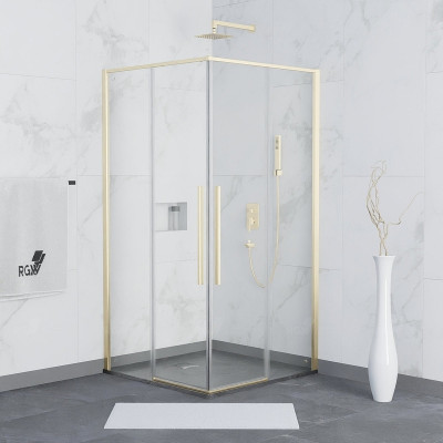 Душевой уголок RGW Stilvoll SV-31G 90х90 32323199-16 прозрачный профиль золото квадратный