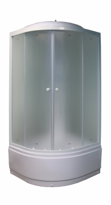 Душевая кабина Parly Tomorrow ET102 100х100х215см, сектор, белый/жемчужный