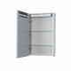 Зеркальный шкаф Aquaton Сильва 60 дуб полярный (1A216202SIW70), для ванной  (1A216202SIW70)