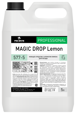 Pro-brite 577 Magic Drop Lemon средство с ароматом лимона для мойки посуды