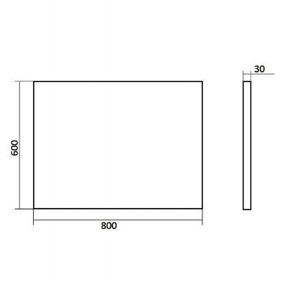 Зеркало для ванной Orange Nature 80 ON-80ZE с подсветкой с сенсорным выключателем