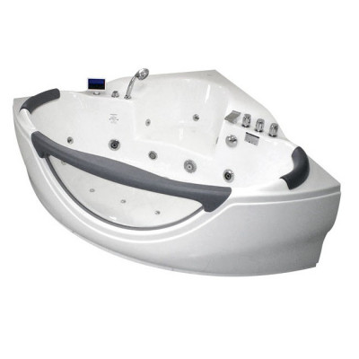 Акриловая ванна GEMY G9025 II K 155х155х70 см с гидромассажем, белая