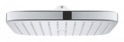 Верхний душ GROHE Tempesta 250 CUBE, квадратный (низ-хром, верх-белый), хром (26685000)