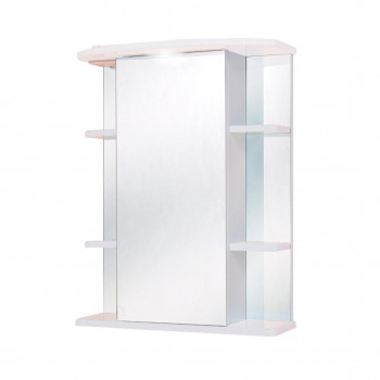 Зеркальный шкафчик Onika Глория 55 белый, левый, с подсветкой (205504)
