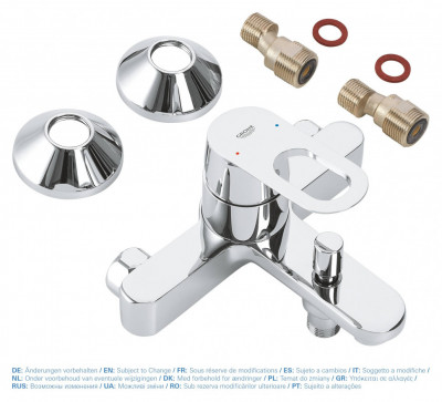 Смеситель для ванны GROHE BauLoop, хром (23341000)