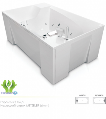 Акватика Архитектура Стандарт ванна без гидромассажа, 190 см х 120 см