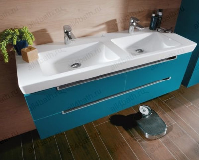 Villeroy&Boch SUBWAY 2.0 7175D0R1 раковина двойная 130 см х 47 см