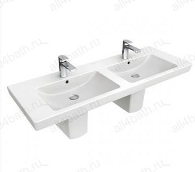 Villeroy&Boch SUBWAY 2.0 7175D0R1 раковина двойная 130 см х 47 см