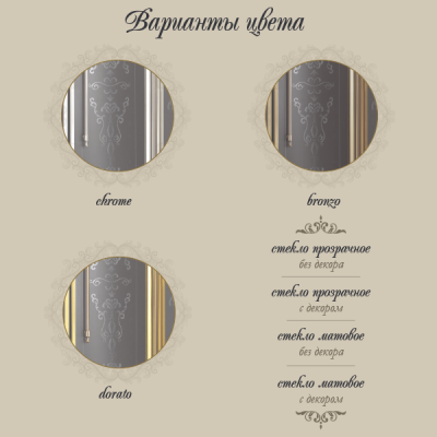 MIGLIORE AURELIA 22657 душевая кабина, золото/матовое стекло