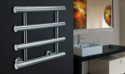 Водяной полотенцесушитель Margaroli Orizzonti 800x500мм лесенка латунь хром (14426004CR)