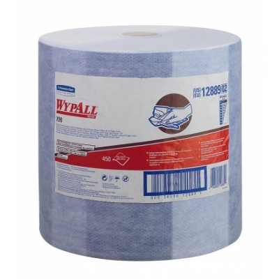 Протирочный материал Kimberly-Clark WYPALL (Вайпол) Х90, большой рулон, 1 рул*450 лист (32х30 см)