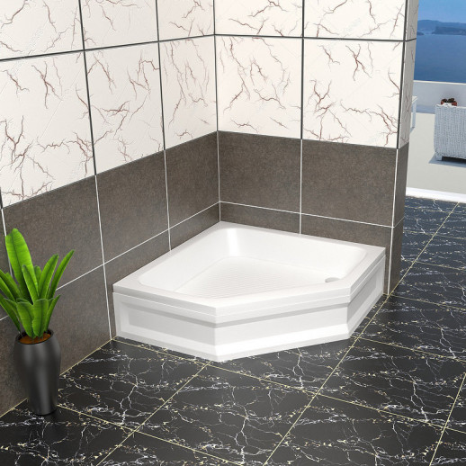 Акриловый поддон для душа RGW Acrylic BT/CL-S-A 100x100 16180500-51 белый призма