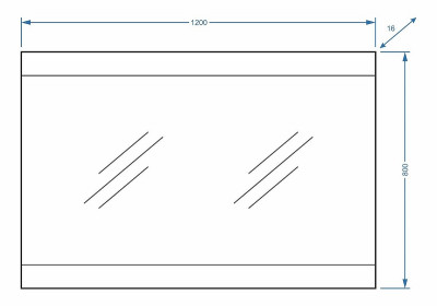 Зеркало в ванную Stella Polar Мадлен 120 SP-00000407 белое