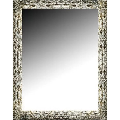 Зеркало в ванную Boheme 534 настенное 75 х 95 см серебро белое