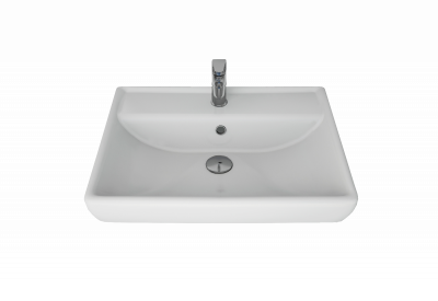 Мебельный умывальник Dreja Q60 см, белая керамика