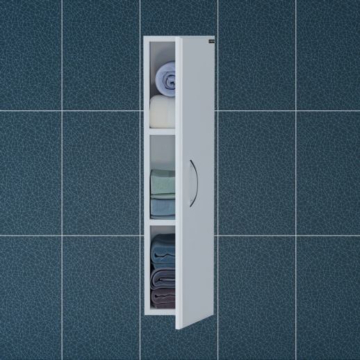 Шкаф навесной СаНта ПШ Стандарт 20х80 см, белый