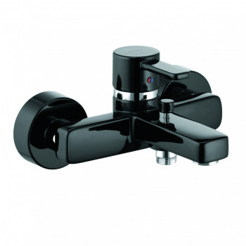 (СНЯТ!) Kludi Zenta 386708675 смеситель для ванны/душа, черный/хром