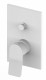 Встраиваемый смеситель для душа Paffoni Tilt 2 выхода белый матовый TI015BO/M  (TI015BO/M)