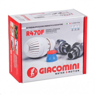 Комплект термостатический для радиатора отопления 3/8" - угл. R470F R470FX002 Giacomini