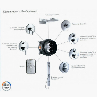 Hansgrohe iBox universal 01800180 скрытая часть ко всем типам арматур